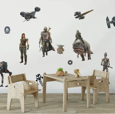 Immagine prodotto di Decorazione da parete RoomMates The Mandalorian marrone/verde 20 pezzi