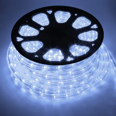 Obrázek produktu pro LED světelný řetěz, 36 LED diod na metr, venkovní světelná dekorace pro chodbu, zahradu, Vánoce, svatbu, oslavu a interiéry, studená bílá barva, délka 50 metrů