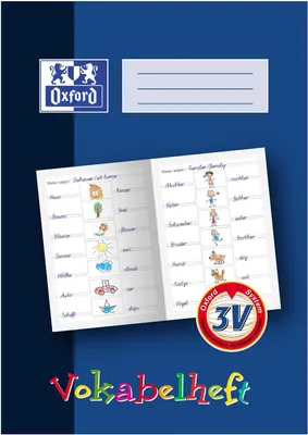 Image de 10x Oxford 100057954 Cahier de vocabulaire Linéature : 3V DIN A4 16 feuilles