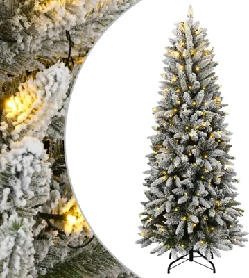Obrázok produktu pre Umelý vianočný stromček 300 LED a snehové vločky 240 cm