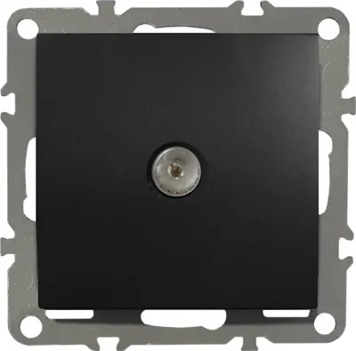 Produktbild von TV-Steckdose QUADRA schwarz