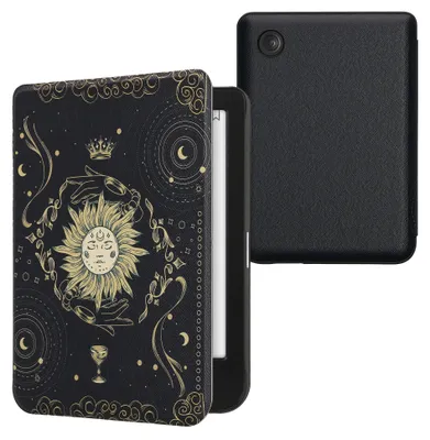 Produktbild von kwmobile Schutzhülle für Kobo Clara BW / Clara Colour / Tolino Shine (5) / Shine Color Hülle - eReader Flip Case mit Auto Sleep Funktion - Tarot