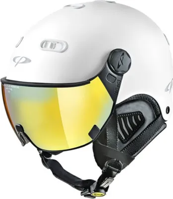 Produktbild von CP Carachillo Skihelm Snowboardhelm Gr. XL (60-62 cm) Schutzhelm Helm Ski Helmet Wintersport white soft touch - dl vario mc mirror lens Unisex