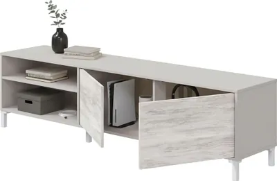 Image de Nociglia - Meuble TV, 180x40x47h cm Beige, Tiroirs
