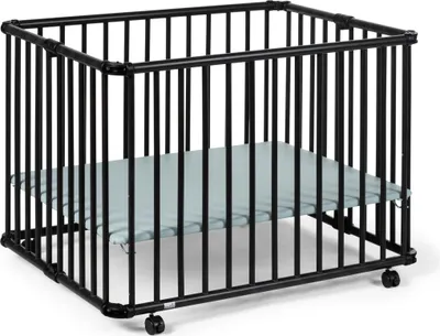 Produktbild von Laufgitter Lucilee. 76x97 und 90x97 cm. mobil auf Rollen (Mint, Kolonial, 76 cm x 97 cm)