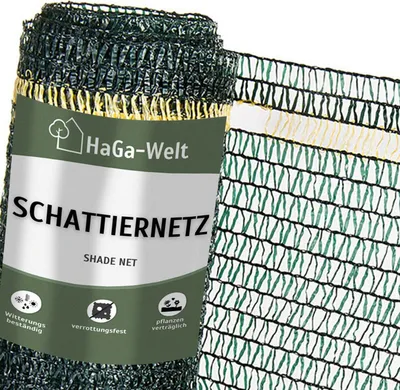 Produktbild von Schattiernetz – Sonnenschutz für Gewächshäuser und Pflanzen – 40% / 2 Meter / grün