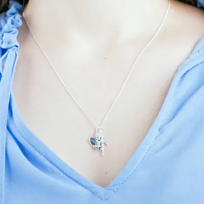 Produktbild von Kette Glaube Liebe Hoffnung: Anhänger Schmuck Silber 925 Anhänger ohne Kette