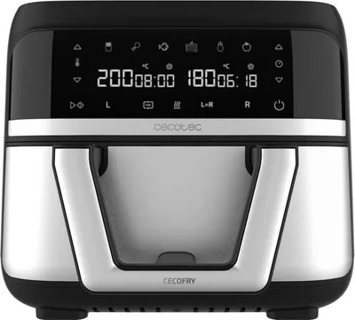 Obrázok produktu pre Cecotec Cecofry Dual 9000 Vzduchová fritéza 9 l s dvojitým košom 2850 W 80-200 °C