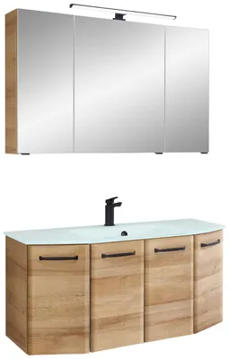 Produktbild von Pelipal Badmöbel-Set Aachen Riviera Eiche 112 cm