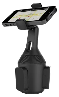 Image de Belkin Car Cup Mount - Support pour voiture pour téléphone portable - pour Apple iPhone 4, 4S, 5, 5s, 6, 6 Plus ; Samsung Galaxy Note 3, Note II, S II, S4, S5