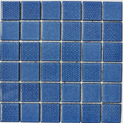 Produktbild von Mosaikfliese AQUABLAU BAD Pool Fliesenspiegel Dusch Badezimmerfliese MOS16-0404_f | 10 Mosaikmatten