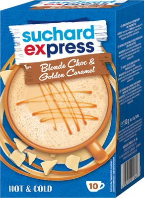Zdjęcie produktu dla Suchard Express Blonde Czekolada i Złoty Karmel opakowanie 150g