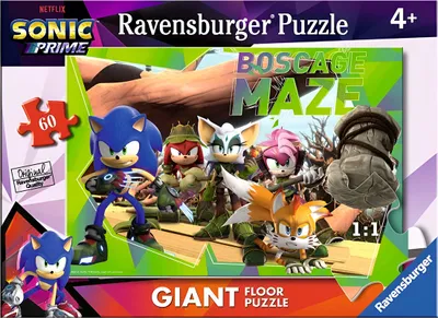 Zdjęcie produktu dla Ravensburger, 60-elementowe puzzle Sonic Prime, kolorowe
