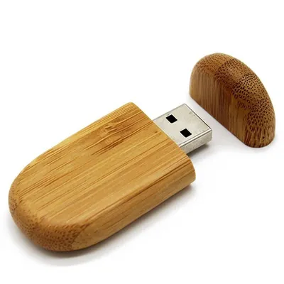 Obrázok produktu pre USB drevený ovál 3.0 16GB, bambus carbon