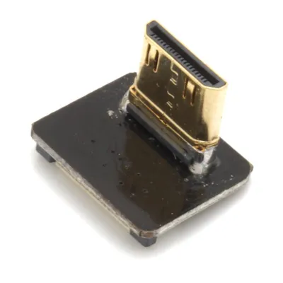 Produktbild von Adapter für DIY HDMI Kabel - Anschluss: Mini Typ C Stecker - Ausführung: nach unten gewinkelt