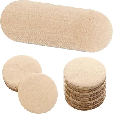 Produktbild von Kaffeefilterpapier 400 Stück 64 mm rund unbelichtet weggeworfenes Filterpapier für Espressokocher und Kaffeemaschine Moka.