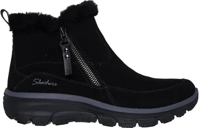 Produktbild von Skechers Relaxed Fit: Easy Going - Cool Zip!  Enkellaarsjes Plat - Zwart - Maat 40