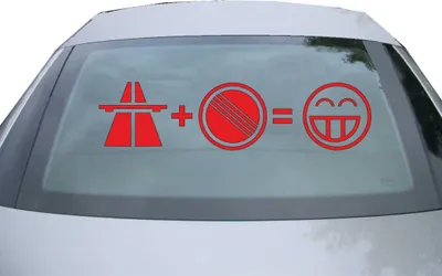Produktbild von Indigos UG - Aufkleber Heckscheibe & Motorklappe DE2029 - rot - 600x150 mm - Autobahn Freak - Auto Scheiben Fenster Heckklappe Tuning Racing JDM - Die cut