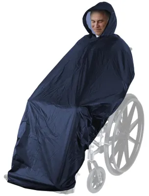 Image de Poncho imperméable pour fauteuils roulants, léger et protecteur