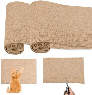 Zdjęcie produktu dla Siatka na ścianę dla kotów z rzepami, 100 x 40 cm, siatka dla kotów do przycięcia na wymiar, do ławki, ochrona przed zadrapaniami