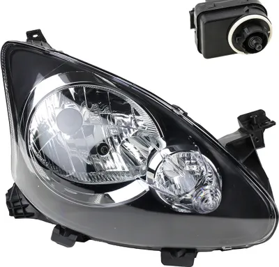 Productafbeelding van Johns, Koplampen geschikt voor Toyota Aygo B10, bouwjaar 07/05-. H4, rechterkant (bijrijderszijde). Met servomotor