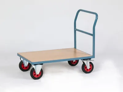 Produktbild von NIES Modell P2 Plattformwagen mit Rohrschiebegriff, Ladefläche:1200 x 800 mm