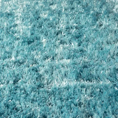 Produktbild von Hochflor Teppich Wohnzimmer Shaggy Super Weich Soft Pastellfarben Einfarbig, Farbe:Turkis, Maße:120x170 cm