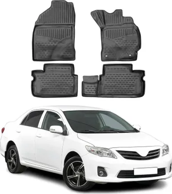 Immagine prodotto di Tappetini in gomma OMAC per Toyota Corolla Quest 2013-2025 RHD TPE nero 4x