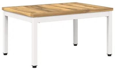 Productafbeelding van Salontafel, wit, 49 x 68,5 x 36 cm, massief acaciahout