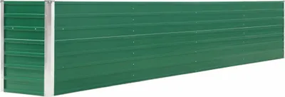 Zdjęcie produktu dla vidaXL Podwyższone łóżko ogrodowe Stal ocynkowana 320×40×45 cm Zielony