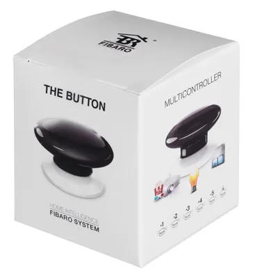 Obrázek produktu pro Fibaro The Button Black, Bezdrátový, Budík, Bílá, 50 m, 868.4 or 869.8, 908.4 or 916, 921.4 or 919.8, 869, 1 kusů
