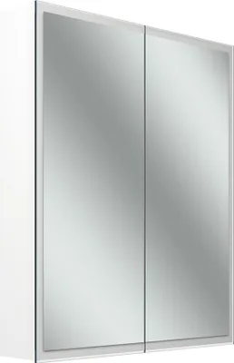 Immagine prodotto di Schneider GLOW D2W armoire de toilette, 2 portes 30/30cm, 613x136x736mm, éclairage circulaire, Dim2Warm, 218.063.02.02, 218.063.02.02