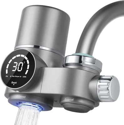 Image de Filtre à eau domestique Blauw Licht - Élimine le chlore et les métaux lourds - Compatible avec les robinets standard