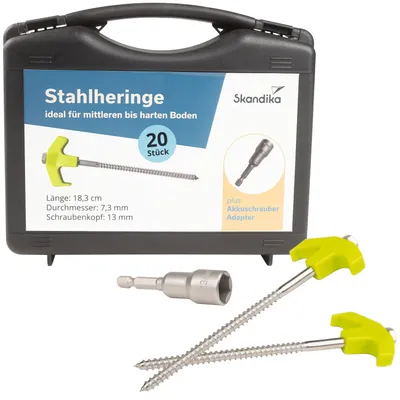 Produktbild von Skandika Zeltheringe Stahl (20er-Set)