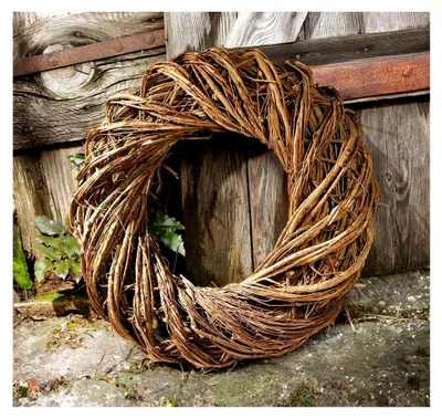 Produktbild von Reisigkranz Ø 47 cm, Wandkranz, Türkranz, Dekokranz, Naturkranz