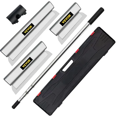 Produktbild von VEVOR Trockenbau Glättkelle Spachtel Kombi 10/24/32 Zoll Kelle Werkzeug mit Griff, 10 Zoll, 16 Zoll, 24 Zoll, 3 Stück-a