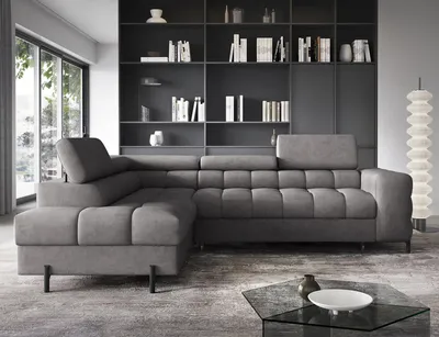 Produktbild von Couchgarnitur Ecksofa Sofa Sofagarnitur Ferucce mit Schlaffunktion Bettkasten Wohnlandschaft