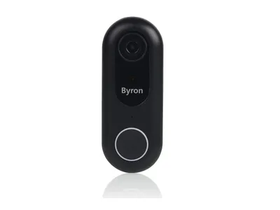 Produktbild von Byron DSD-28119 Drahtgebundene Wi-Fi-Video-Türsprechanlage, 1920 x 1080 Pixel, 1080p, 100°, Schwarz, IP44, Gleichstrom