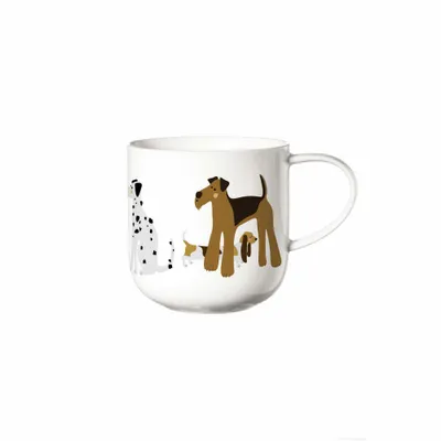 Produktbild von ASA Henkelbecher, Dogs  d. 9,2 cm, h. 9,5 cm, 0,4 l.