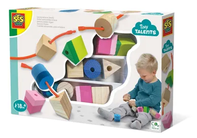 Zdjęcie produktu dla SES Koraliki sensoryczne do nawlekania 13102