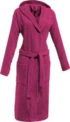 Produktbild von REDBEST Uni-Bademantel Chicago" mit Kapuze fuchsia L"