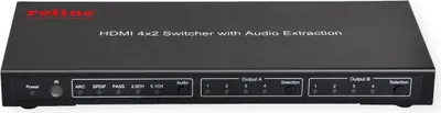 Immagine prodotto di ROTRONIC-SECOMP 4K HDMI Matrix Switch 4 x 2 con telecomando - Switch KVM