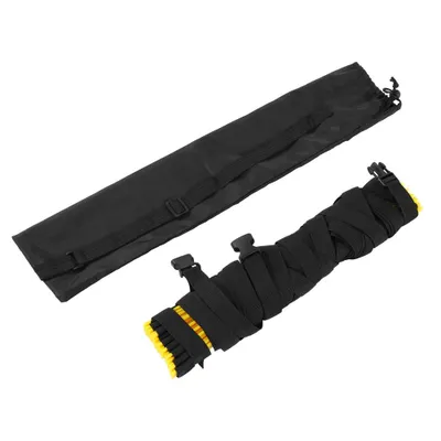Imagen del producto de Escalera de plástico extensible de 4 metros, con 8 peldaños, ideal para entrenamiento de agilidad, fútbol, fitness y velocidad