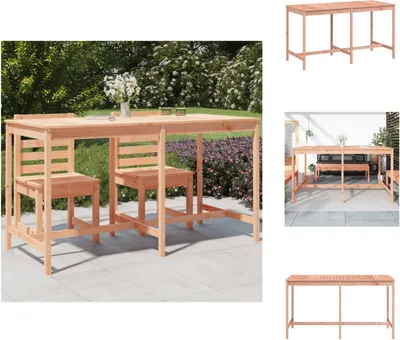 Produktbild von vidaXL Gartentisch 203,5x90x110 cm Massivholz Douglasie -  Gartentische
