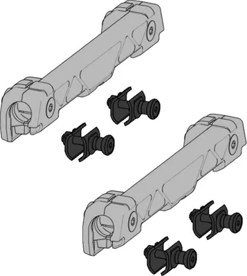 Immagine prodotto di Kit di conversione KAPPA per portapacchi laterali, compatibile con le valigie in alluminio K'Force