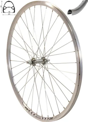 Produktbild von REDONDO 28 Zoll Vorderrad Laufrad Fahrrad V-Profil Hohlkammer 28" Felge Silber