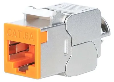 Immagine prodotto di Intellinet 791328 INTELLINET Cat6a 10G STP Keystone-Modul orange