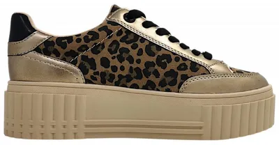 Image de Chaussures de sport pour femmes Marco Tozzi, lacets, couleur marron, style décontracté