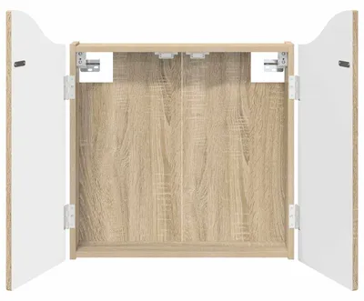 Produktbild von vidaXL Dartboard Schrank Sonoma-Eiche 56 x 12 x 63 cm Holzwerkstoff