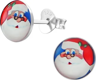 Produktbild von Monkimau Weihnachtsmann Ohrringe aus 925 Silber